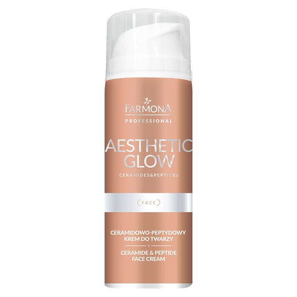 FARMONA AESTHETIC GLOW keramidinis-peptidinis veido kremas 150ml – drėkinantis, stangrinantis anti-age kremas salonams