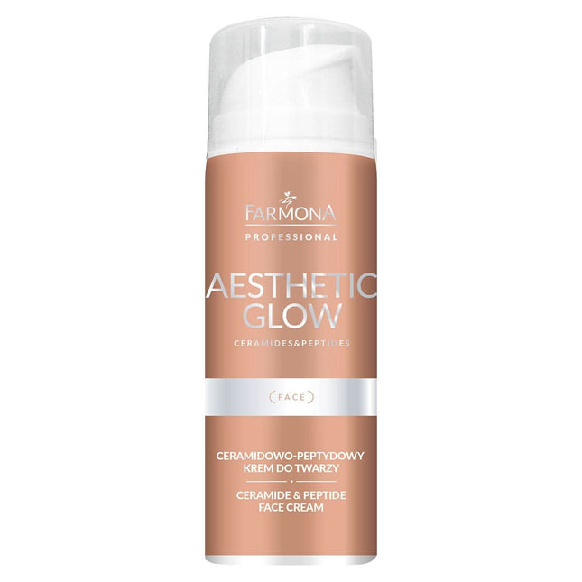 FARMONA AESTHETIC GLOW keramidinis-peptidinis veido kremas 150ml – drėkinantis, stangrinantis anti-age kremas salonams