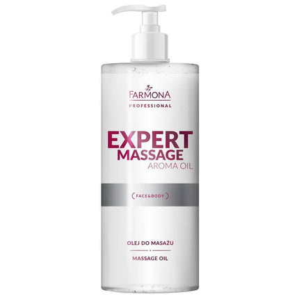 FARMONA EXPERT MASSAGE Aroma Oil masažo aliejus 500 ml – hipoalerginis, salonams, veidui ir kūnui
