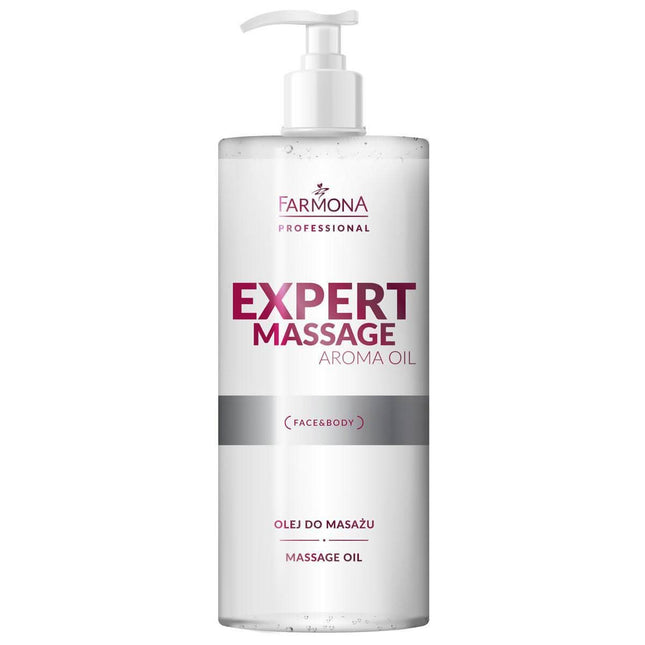 FARMONA EXPERT MASSAGE Aroma Oil masažo aliejus 500 ml – hipoalerginis, salonams, veidui ir kūnui