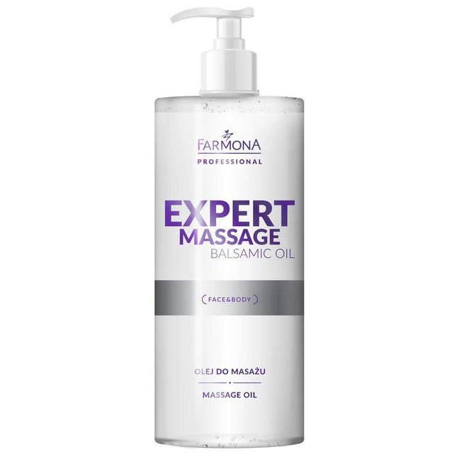 FARMONA EXPERT MASSAGE Balsamic Oil masažo aliejus 500 ml – hipoalerginis, profesionaliam salonų naudojimui