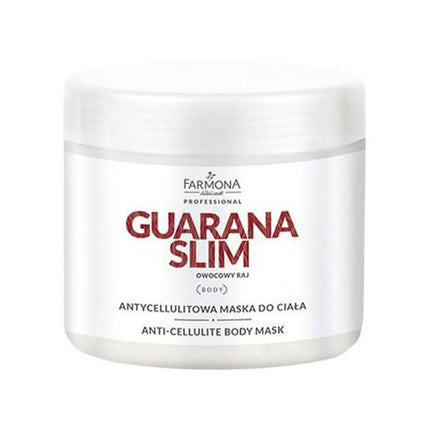 FARMONA GUARANA SLIM anticeliulitinė kūno kaukė 500 ml – profesionali kosmetika salonams, mažina celiulitą ir riebalų pertekl