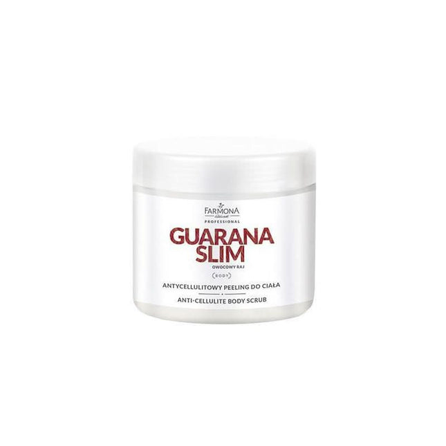 Farmona GUARANA SLIM anticeliulitinis kūno šveitiklis 600g salonams – tropinių vaisių kvapo celiulito mažinimo priemonė