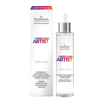 FARMONA HANDS & NAILS ARTIST greito poveikio minkštinamasis gelis odelėms šalinti 50ml – profesionalus manikiūro produktas