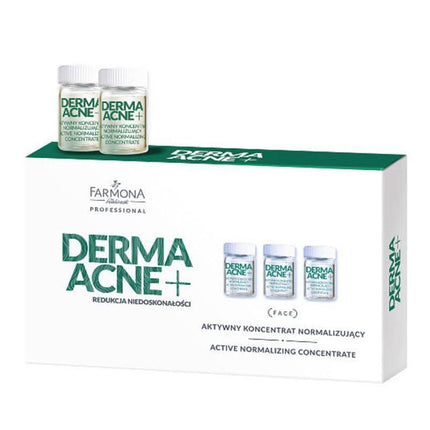 FARMONA PROFESSIONAL DERMAACNE+ aktyvus koncentratas probleminei odai 5×5 ml – profesionali kosmetika salonams