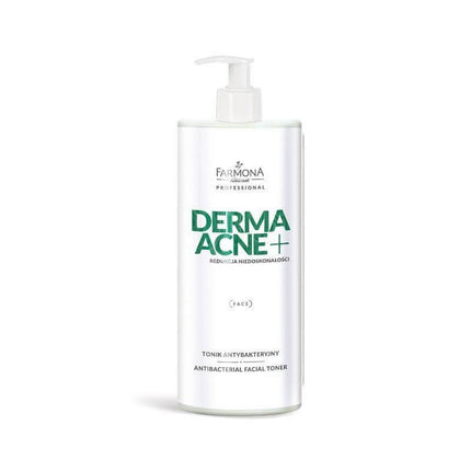 FARMONA PROFESSIONAL DERMAACNE+ antibakterinis tonikas 500 ml – profesionali kosmetika riebiai, į aknę linkusiai odai
