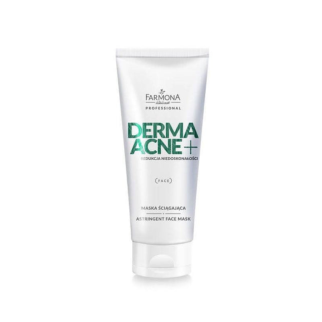 FARMONA PROFESSIONAL DERMAACNE+ sutraukianti veido kaukė 200 ml – profesionali priemonė riebia ir aknę linkusia oda