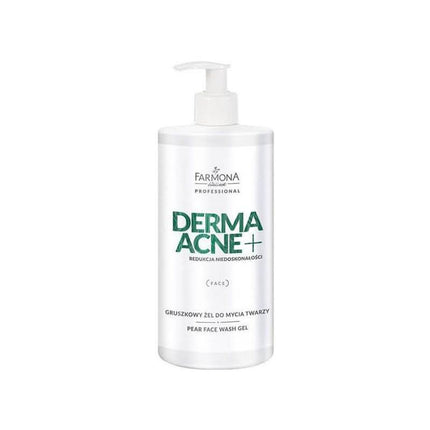 FARMONA PROFESSIONAL DERMAACNE+ veido prausimosi gelis probleminei odai 500 ml – kasdieniam salonų naudojimui