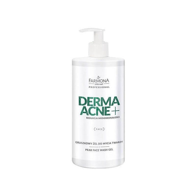 FARMONA PROFESSIONAL DERMAACNE+ veido prausimosi gelis probleminei odai 500 ml – kasdieniam salonų naudojimui