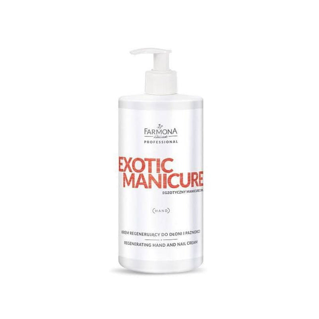 FARMONA PROFESSIONAL EXOTIC MANICURE regeneruojantis kremas rankoms ir nagams 500 ml – profesionali rankų priežiūra