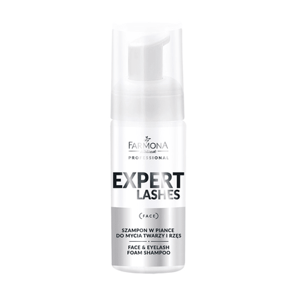 Farmona Professional Expert Lashes putos veidui ir blakstienoms plauti 100ml – profesionali valymo priemonė prieš blakstienų 