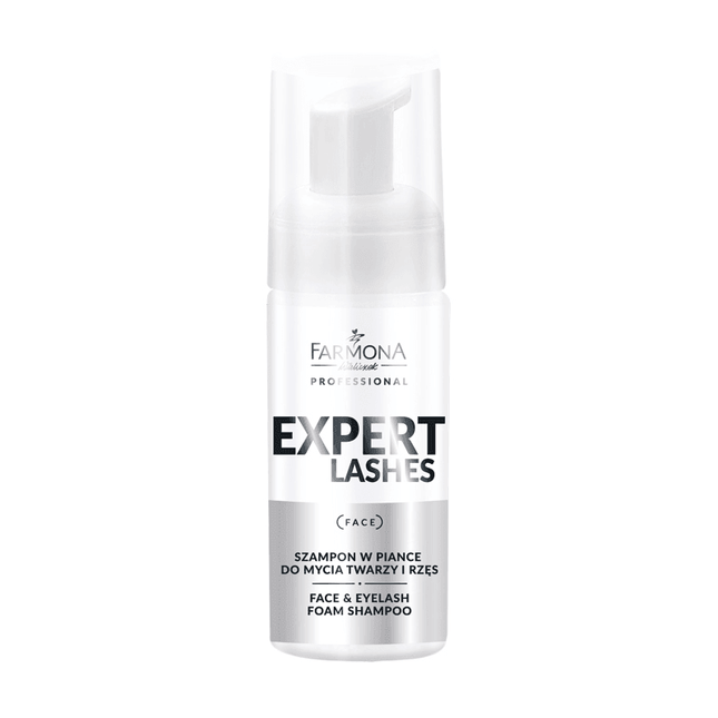 Farmona Professional Expert Lashes putos veidui ir blakstienoms plauti 100ml – profesionali valymo priemonė prieš blakstienų 