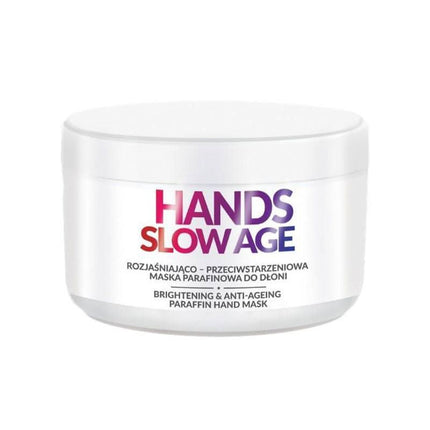 FARMONA PROFESSIONAL HANDS SLOW AGE šviesinanti ir senėjimą stabdanti parafino rankų kaukė 300 ml