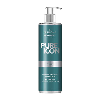 FARMONA PURE ICON valomasis veido aliejus 250ml – makiažo šalinimui su argano, migdolų aliejais, vitaminu E ir F