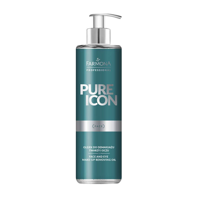 FARMONA PURE ICON valomasis veido aliejus 250ml – makiažo šalinimui su argano, migdolų aliejais, vitaminu E ir F