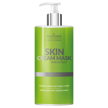 FARMONA SKIN CREAM MASK PEAR EXTRACT kūno ir pėdų kremas-kaukė su kriaušių ekstraktu 500ml – maitina sausą, suglebusią odą