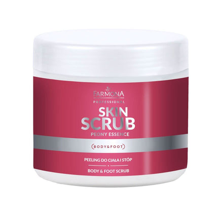 FARMONA SKIN SCRUB bijūnų esencijos kūno ir pėdų šveitiklis 500 g – profesionalus keratinizuoto epidermio šalinimui