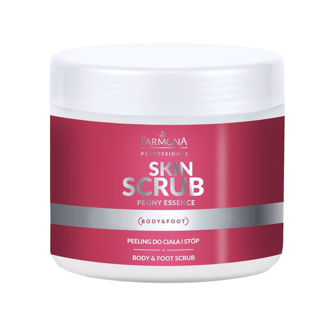 FARMONA SKIN SCRUB bijūnų esencijos kūno ir pėdų šveitiklis 500 g – profesionalus keratinizuoto epidermio šalinimui