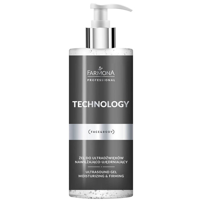 FARMONA TECHNOLOGY drėkinamasis stangrinamasis ultragarsinis gelis 500ml – profesionalus laidininkas kosmetologijos salonams
