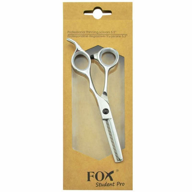 FOX STUDENT PRO Profesionalios kirpėjo filiravimo žirklės 5,5'' - Beauty Kit
