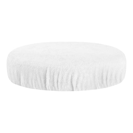 BeautyKit frotinis kėdutės užvalkalas baltas — kosmetologinėms kėdutėms 30–35 cm, 180 g/m² sugeriantis audinys