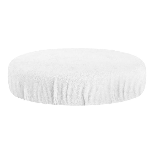 BeautyKit frotinis kėdutės užvalkalas baltas — kosmetologinėms kėdutėms 30–35 cm, 180 g/m² sugeriantis audinys