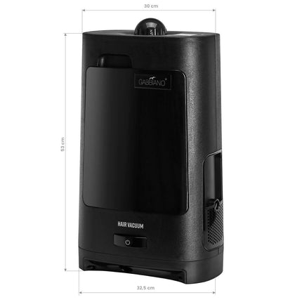 Plaukų siurblys GABBIANO Automatic kirpyklai – 1400W galia, automatinis veikimas, juodas profesionalaus salono baldas