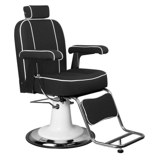 GABBIANO AMADEO hidraulinė barberio kėdė juoda – profesionali kėdė barber salonui