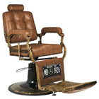 GABBIANO BOSS OLD hidraulinė barberio kėdė šviesiai ruda – ergonomiški baldai grožio salonui