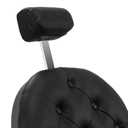 GABBIANO Niccolo Black barberio kėdė juoda – ilgaamžė konstrukcija profesionaliam salonui