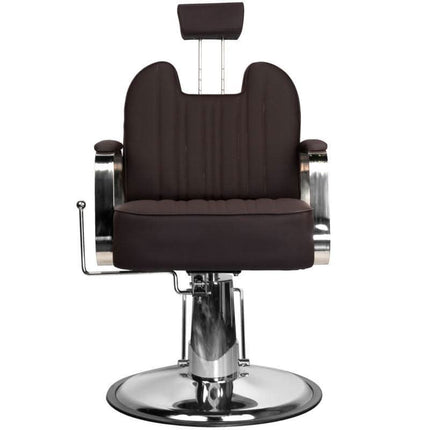 Ruda hidraulinė barberio kėdė GABBIANO RUFO – ideali profesionaliems salonams su dideliu klientų srautu