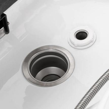 GABBIANO Head Spa 050 plautuvės dubuo – ergonomiška forma efektyviam plaukų plovimui kirpykloje