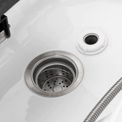 Juoda GABBIANO Head Spa 050 plautuvė – funkcionalus sprendimas intensyviam kirpyklos darbui