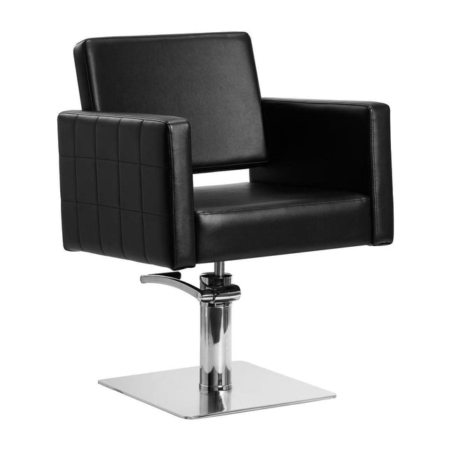 GABBIANO BLACK ANKARA hidraulinė kirpyklos kėdė juoda – profesionali salonų įranga ergonomiška