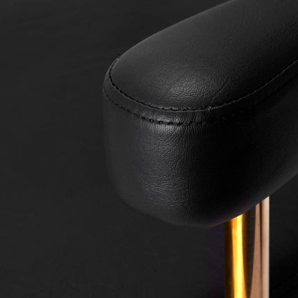 Juodai auksinė GABBIANO salonų kėdė GRANADA ergonomiškas dizainas ir higiena