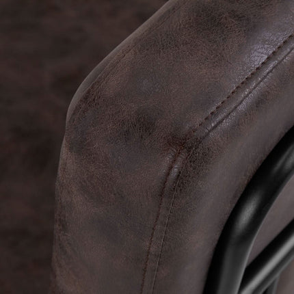 Kirpyklos baldas GABBIANO KATANIA LOFT OLD LEATHER – stabili konstrukcija, italų dizaino kėdė