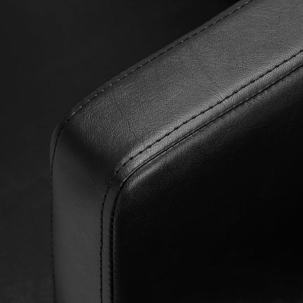 Kirpyklos baldai – GABBIANO ROMA BLACK juoda ergonomiška kėdė higieniška ir ilgaamžė