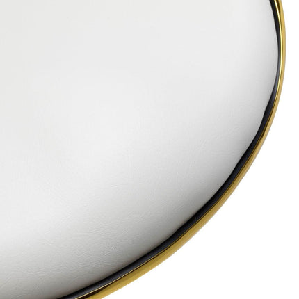 GABBIANO Q-4599G balta kėdė – ergonomiška kirpėjo ir kosmetologo darbo vieta