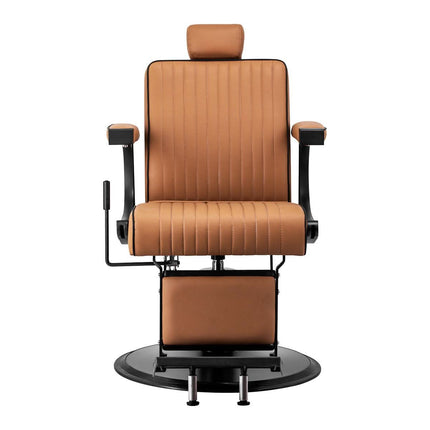 Profesionali GABBIANO barberio kėdė Visionerio – ergonomiška sėdynė barbershop salonui