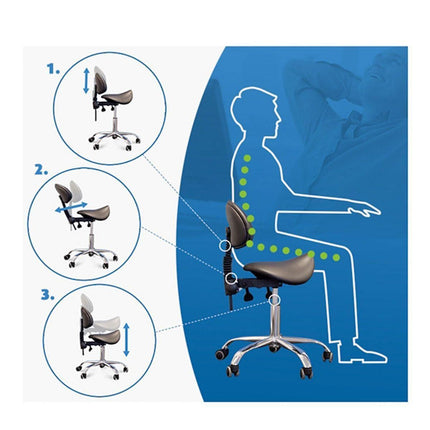 Balta GIOVANNI 1004 – ergonomiška meistro kėdė salonams ieškantiems specialisto komforto sprendimo