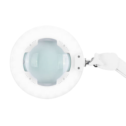 GLOW 8021 lempa-lupa tvirtinama prie stalo – tolygus LED apšvietimas ilgų darbo dienų metu