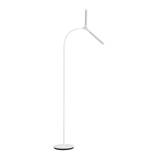 GLOW 6019 balta kosmetologinė pastatoma lempa su DUAL šviesos galva, 10W, baldai grožio salonui