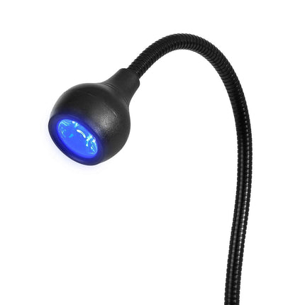 GLOW Snake UV lempa taškinei gelio polimerizacijai su tipsais ir dvigubomis formomis nagų salone