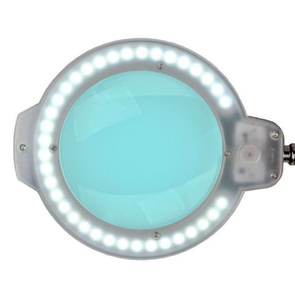 GLOW kosmetologinė didinamoji lempa 5D lęšiu tolygiai apšviečia odos paviršių darbui