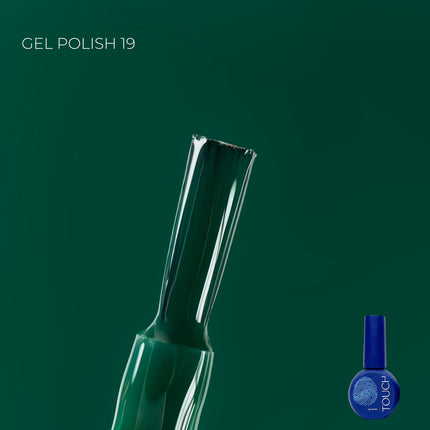 TOUCH Gel Polish gelinis lakas Nr. 19, 9ml – profesionalus ilgalaikis gelinis lakas manikiūrui