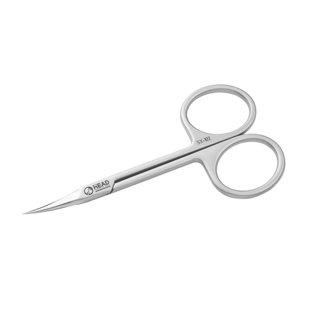 HEAD THE BEAUTY TOOLS X-LINE žirklutės odelėms L-18mm 96mm – profesionalus manikiūro įrankis salonams
