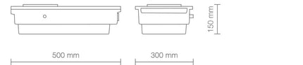 VISMARA Helios 280 baltas built-in dulkių aspiratorius manikiūro stalui – efektyvus kenksmingų dalelių šalinimas