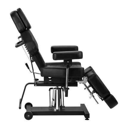 PRO INK 601A tatuiruočių kėdė – ergonomiška konstrukcija ir stabilus hidraulinis mechanizmas