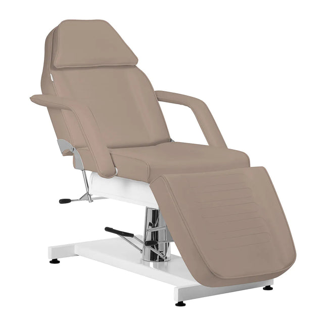 Hidraulinis kosmetologinis gultas SILLON v2 210 rudas – profesionalus baldas grožio salonui