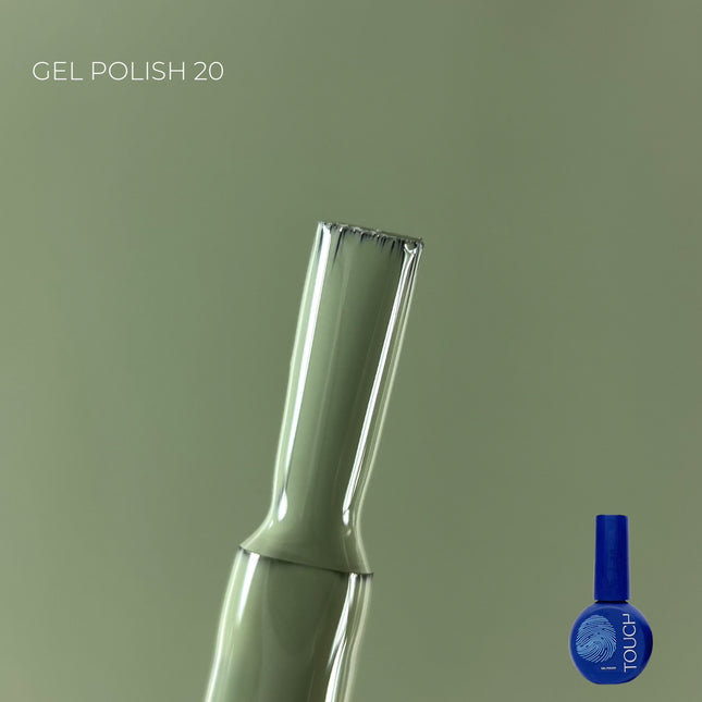TOUCH Gel Polish gelinis lakas Nr. 20, 9ml – ilgalaikis UV/LED džiovinamas nagų lakas profesionaliam manikiūrui